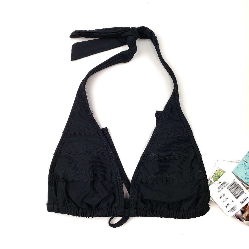 REPREVE Eco Babe Black Bikini Top